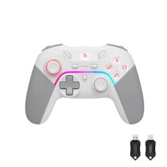 A4 Tech Bloody GPW70 RGB 2.4GHz Kablosuz & USB PC Android Switch PS3 Sports White Beyaz GamePad