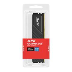 XPG GAMMIX D35 8GB DDR4 3600 MHz (PC4‑28800) CL 18‑22‑22 1.35 V Intel XMP 2.0 U‑DIMM Soğutuculu RAM (Siyah)