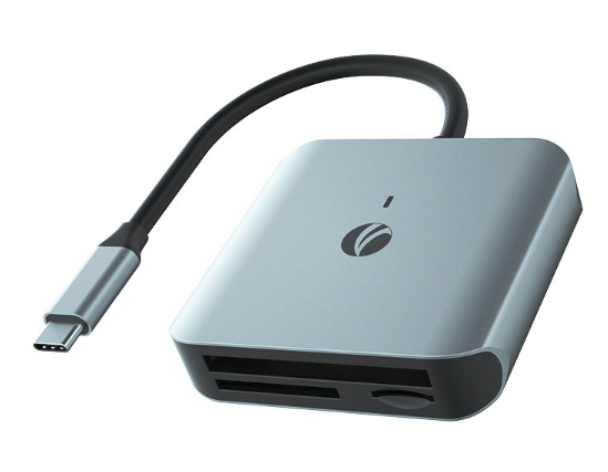 Vcom Type-C Multi Card Reader CF SD TF 4 Kart Destekli USB Type-C Kart Okuyucu