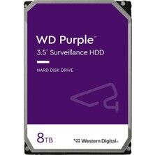 8 TB WD 3.5 PURPLE SATA3 5640RPM 256MB 7/24 GUVENLIK WD85PURZ (3 YIL RESMI DIST GARANTILI)