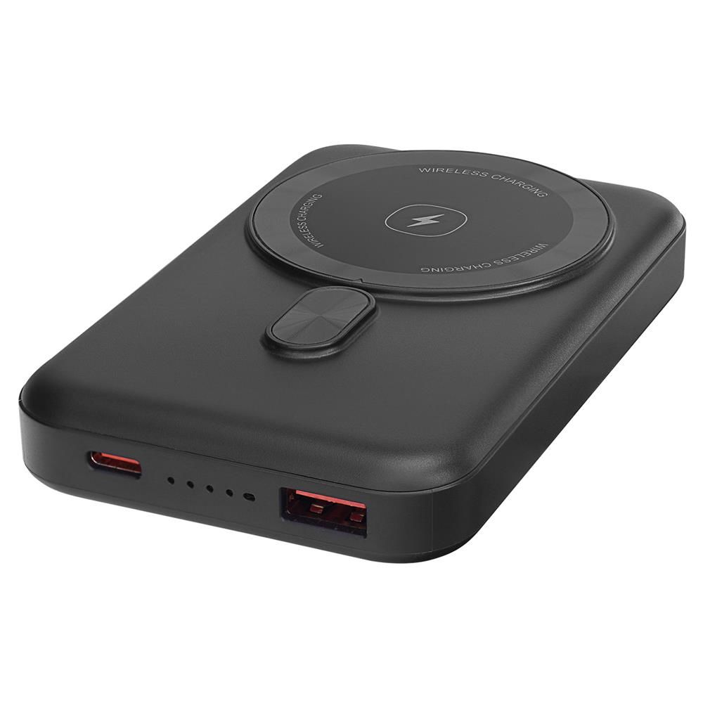 S-link M1031 10000mAh Magsafe 15W HSC 22.5W + PD 20W + QC3.0 Siyah LCD Ekranlı Taşınabilir Şarj Cihazı Powerbank