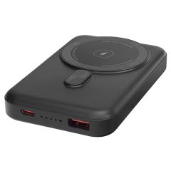 S-link M1031 10000mAh Magsafe 15W HSC 22.5W + PD 20W + QC3.0 Siyah LCD Ekranlı Taşınabilir Şarj Cihazı Powerbank