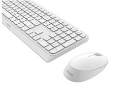 Philips 3000 Serisi SPT6307W/38 Beyaz 2.4GHz Kablosuz Sessiz Tasarım Q Türkçe Klavye ve Mouse Seti