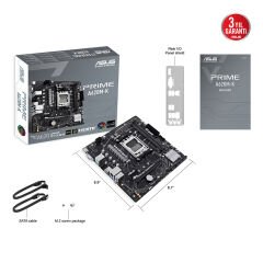 Asus PRIME A620M-K AMD A620 Soket AM5 DDR5 6400MHz (OC) M.2 HDMI VGA mATX Anakart