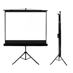CODEGEN TX‑24 Tripod Ayaklı Projeksiyon Perdesi 240 × 200 cm Mat Beyaz Ön Yüzey Siyah Karartmalı Arka Yüzey 3‑Ayaklı Metal Kasa