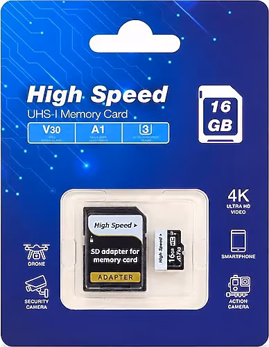 ELBA High Speed 16GB A1 V30 U3 Micro Hafıza Kartı Class10