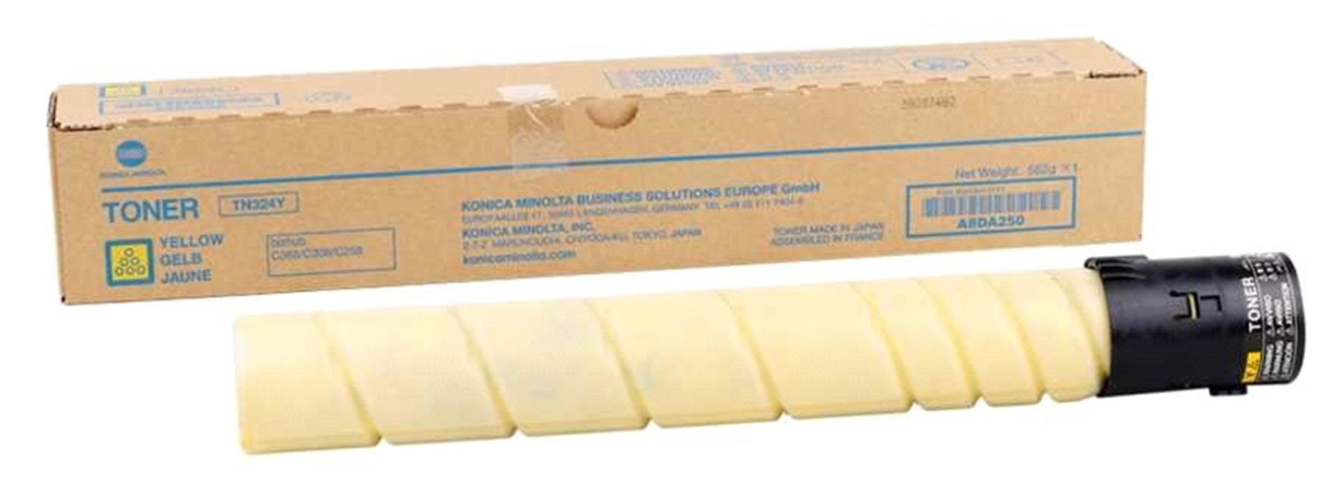 Konica Minolta TN-324Y Yellow Sarı Orijinal Fotokopi Toneri (bizhub C258, C308, C368 Serisi Uyumlu)