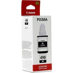 Canon GI‑490BK 0663C001 135 ml Siyah Pigment Mürekkep Kartuşu – PIXMA G Serisi Uyumlu, Yüksek Verimli 6 000 Sayfa Baskı Kapasiteli