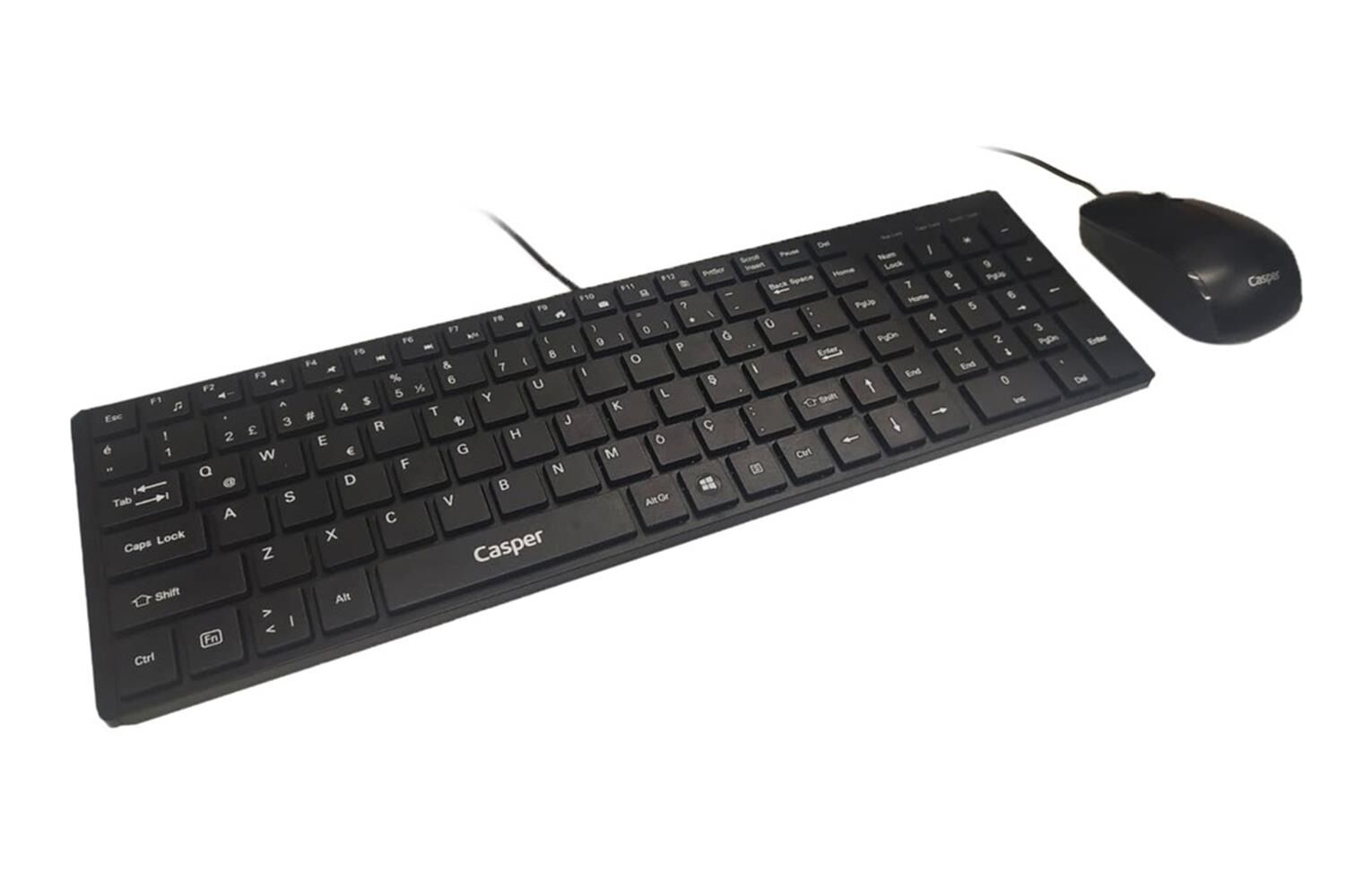 Casper Nirvana KB7900-KM35 Kablolu USB Q Türkçe Siyah Klavye Mouse Seti