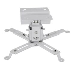 CODEGEN P20 UNIVERSAL 20 CM Projeksiyon Askı Aparatı – Alüminyum, 25 kg Kapasiteli, 180° Açı ve Yükseklik Ayarlı, Kablo Gizlemeli, Tavan & Duvar Montajı