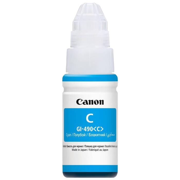 Canon GI‑490C 0664C001 70 ml Orijinal Mavi Mürekkep Tank Kartuş – Yaklaşık 7.000 Sayfa