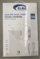 ELB44 ELBA 20W 2Lİ PD+USB TYPE-C SET