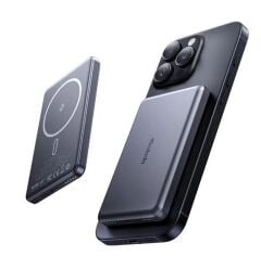 Mcdodo MC-4641 20W 5000mAh Metal Ultra İnce Manyetik Kablosuz Powerbank - Siyah