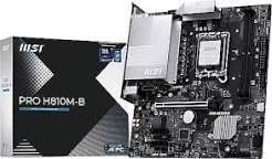 MSI PRO H810M-B DDR5 6400MHz (OC) M.2 mATX 1851P