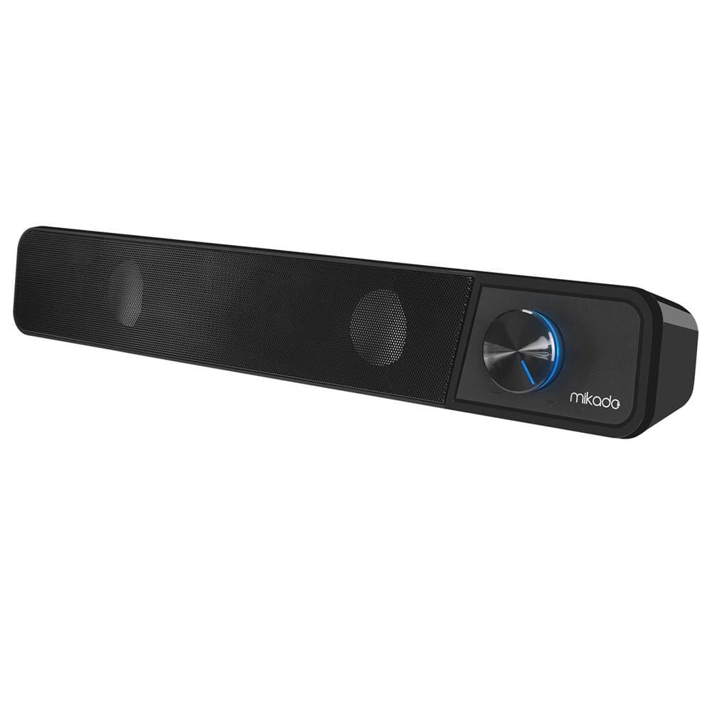 Mikado MD-69S Siyah 3W x 2 LED Işıklı Multimedia Soundbar Speaker