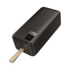S-link G430 40000mAh 18W Micro+Type-C+USB Giriş/Çıkışlı Siyah LCD Ekranlı Taşınabilir Şarj Cihazı Powerbank