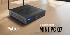 Prittec Q7-TH610L Mini PC Intel Core i3-12100 12GB RAM 512GB NVMe M.2 SSD FreeDOS Masaüstü Bilgisayar