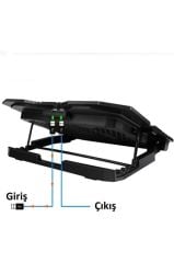 Frisby FNC-5235ST GS6 6 Fanlı LCD Kontrollü Notebook Soğutucu & Stand