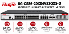 RUIJIE RG-CS86-20XS4VS2QXS-D 20x10GExSFP, 4x25GExSFP, 2x40GE QSFP+ L3 Yönetil