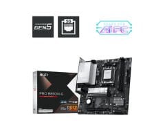 MSI PRO B850M-G WIFI AMD B850 Soket AM5 DDR5 8200MHz+ (OC) HDMI DP M.2 5G LAN mATX Anakart