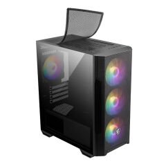 MSI MAG FORGE M100R Temperli Cam 3x120mm 1x120mm ARGB Fan mATX Gaming Bilgisayar