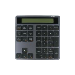 Vcom DK513-Grey Bluetooth 5.0 + 2.4G Kablosuz Masaüstü Hesap Makinesi ve Sayısal Tuş Takımı (Numpad)