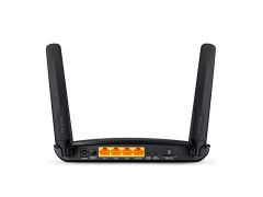 TP-LINK Archer MR200 4G LTE Dual Bant AC750 Wi‑Fi Router – Nano SIM Kartlı, 150 Mbps LTE Cat4 Modem, 2.4 GHz 300 Mbps & 5 GHz 433 Mbps, 4× RJ45 LAN/WAN, Parental Control & Guest Ağ, Siyah