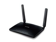 TP-LINK Archer MR200 4G LTE Dual Bant AC750 Wi‑Fi Router – Nano SIM Kartlı, 150 Mbps LTE Cat4 Modem, 2.4 GHz 300 Mbps & 5 GHz 433 Mbps, 4× RJ45 LAN/WAN, Parental Control & Guest Ağ, Siyah