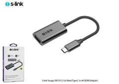 S-link Swapp SW-U512 USB-C (Type-C) to HDMI 4K@30Hz Alüminyum Gövdeli Görüntü Aktarım Adaptörü