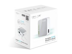 Tp‑Link TL‑MR3020 Portatif 3G‑4G 150 Mbps Kablosuz N150 Router – 1×10/100 Mbps WAN/LAN, USB 2.0 Modem Bağlantısı, Mini USB Güç, Seyahat Çantası Boyutu