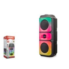 Kimiso QS3629 Bluetooth Speaker RGB (BT, USB, FM, MIC girişi, TWS, Düğmeli)
