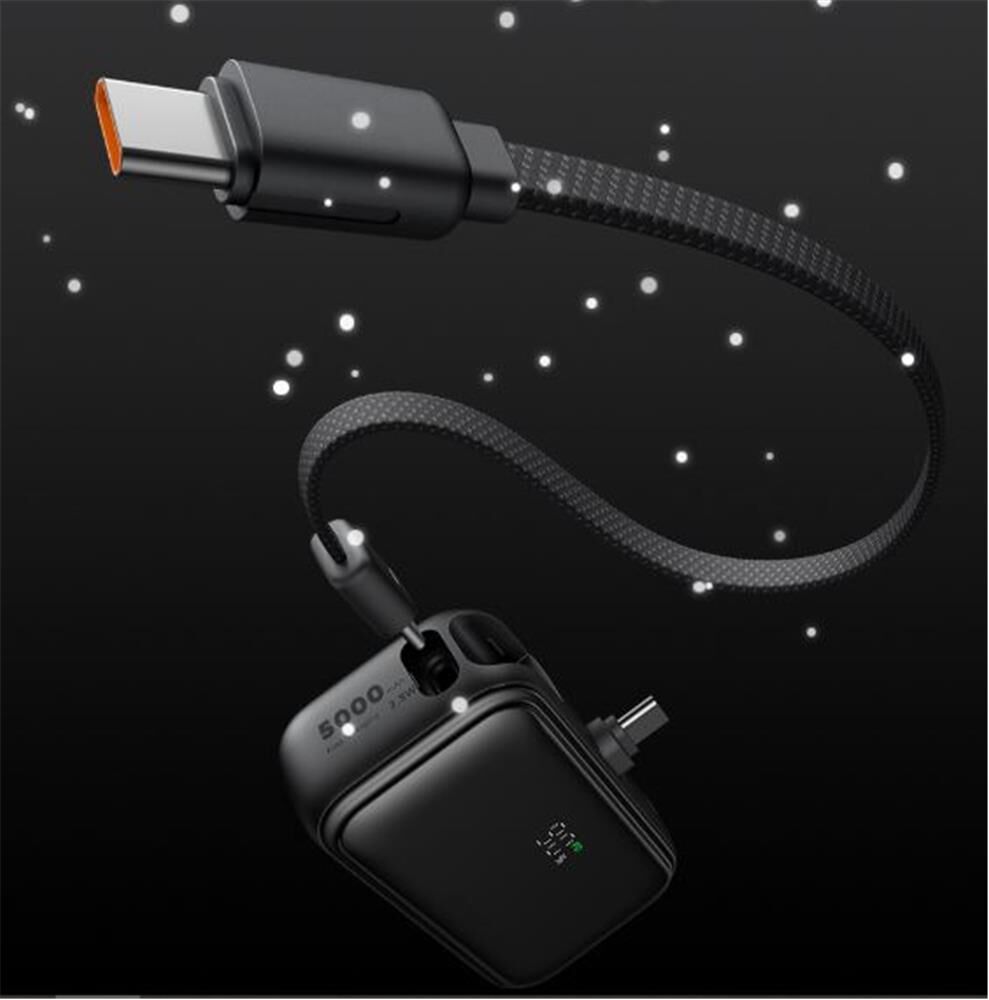 Mcdodo MC-7760 22.5W 5000mAh Dahili Type-C Kablolu Dijital Göstergeli Powerbank