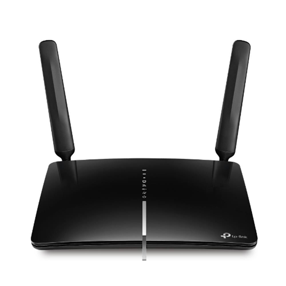 TP‑Link Archer MR600 4G+ Cat6 AC1200 Dual Bant Wi‑Fi 5 Router (2.4 GHz 300 Mbps + 5 GHz 867 Mbps), Micro/Nano‑SIM Kart, 4× Gigabit LAN/WAN, MU‑MIMO, OneMesh™