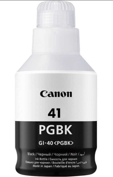 Canon GI‑41 PGBK Siyah Mürekkep Şişesi 4528C001 135 ml Pigment Siyah Orijinal Kartuş Yaklaşık 6.000 Sayfa Baskı Kapasiteli Canon PIXMA G1420 Uyumlu