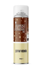 Joker 200ml Şeffaf Vernik Ahşap ve Yüzey Koruyucu Parlak Vernik Sprey/Metal-Ahşap Koruma Lake Vernik Kaplama