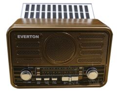 Everton RT-673 Solar Şarjlı Nostaljik Radyo Bluetooth FM/USB/TF/AUX