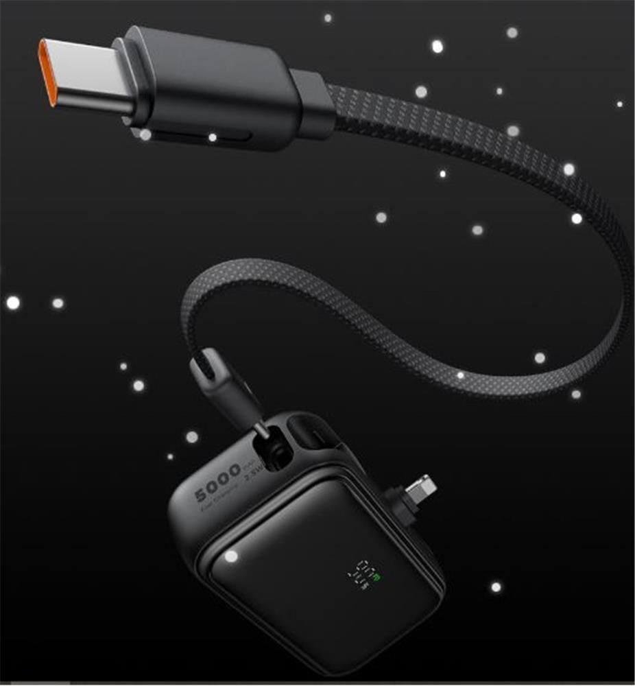 Mcdodo MC-7800 22.5W 5000mAh Dahili Type-C Kablo ve Lightning Konnektörlü Mini Powerbank