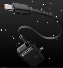 Mcdodo MC-7800 22.5W 5000mAh Dahili Type-C Kablo ve Lightning Konnektörlü Mini Powerbank
