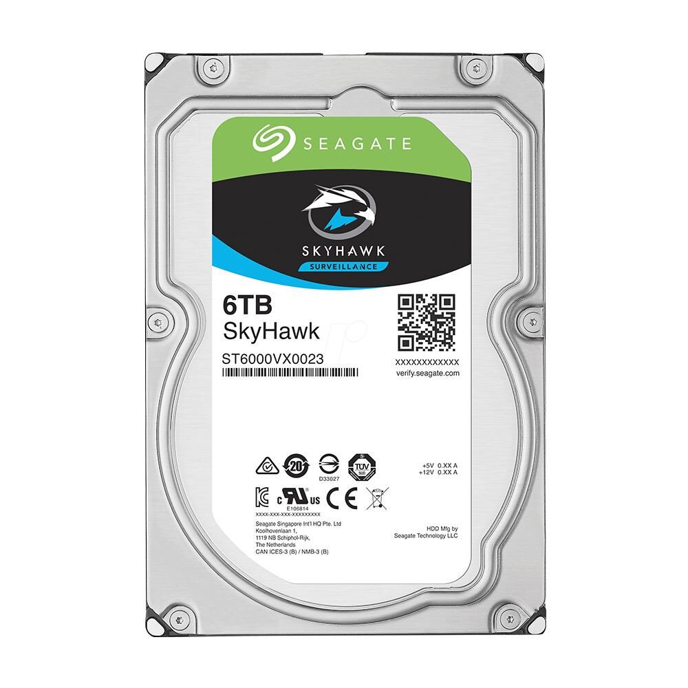 Seagate SkyHawk 6TB 5400RPM 256MB Cache SATA 3.0 3.5'' 7/24 Güvenlik Kamerası Sabit Diski (ST6000VX008)