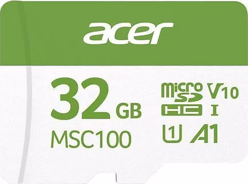 Acer MSC100 32GB microSD U1 V10 A1 Aksiyon Kamera & Güvenlik Kamerası Uyumlu