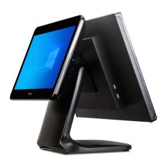Tiwox TP-7610D Intel Core i7 10. Nesil 8GB RAM 128GB SATA SSD 18.5 inç Ana Ekran + 13.2 inç İkinci Müşteri Ekranlı Dokunmatik Endüstriyel POS PC Terminali