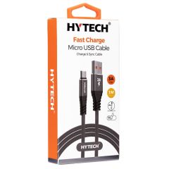Hytech HY-X210 3A Micro USB Hızlı Şarj ve Veri Kablosu 1m - Gri