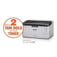 Brother HL-1211W-2T Mono Lazer Yazıcı WiFi (2 Tam Dolu Toner)