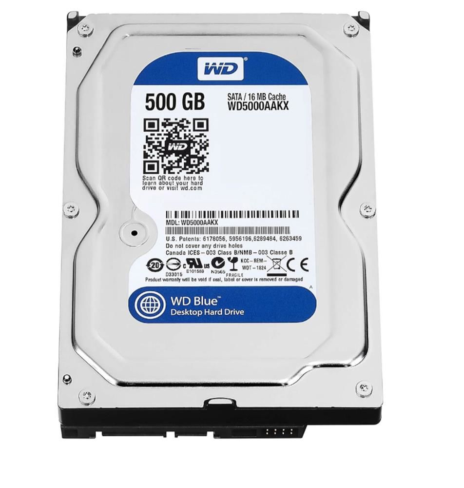 Western Digital Caviar Blue WD5000AAKX 500 GB 7200 RPM 16 MB Önbellek SATA III (6 Gb/s) 3.5″ Masaüstü Dahili Harddisk