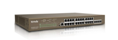 Tenda TEG5328XP-24-410W 24x Gigabit PoE (370W) 4x 10G SFP+ L3 Yönetilebilir Ağ Switch