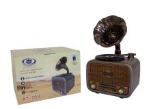 Everton RT-709 Gramofon Tasarımlı Bluetooth / FM / USB / TF / AUX Şarjlı Nostaljik Radyo
