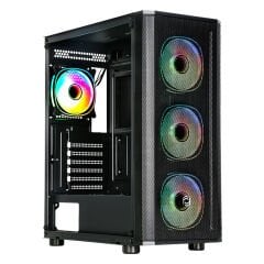 Frisby CM-105 650W 80 Plus ARGB 4 Fanlı Mesh Ön Panel Gaming Mid-Tower Kasa