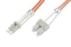 Beek LC-SC Fiber Optik Patch Kablo Duplex Multimode OM2 2m LSZH 3.0mm