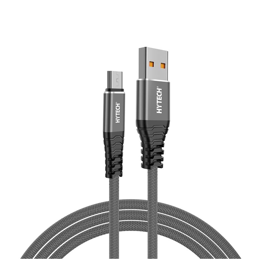 Hytech HY-X2103M 3A Micro USB Hızlı Şarj ve Veri Kablosu 3m - Gri