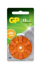 GP ZA13 1.4V Çinko Hava (Zinc-Air) İşitme Cihazı Pili - 6'lı Paket